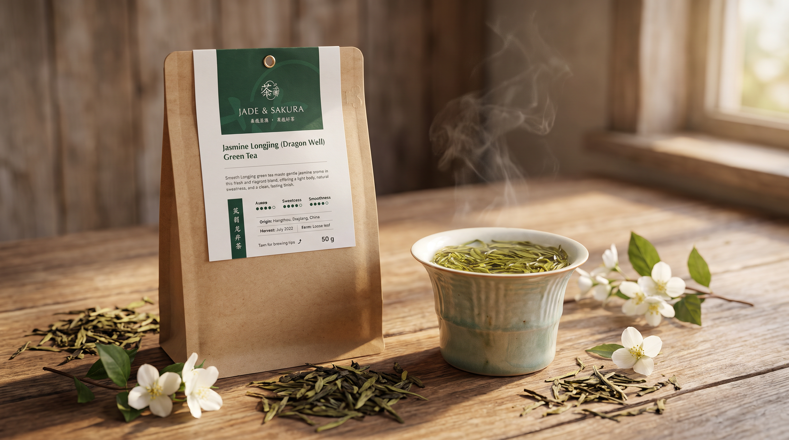 Scented green tea